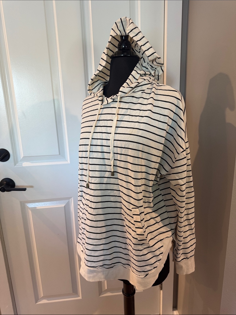 A Zupply striped pullover hoodie
